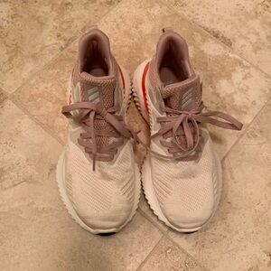 Adidas Light Pink and Cream Athletic Shoes